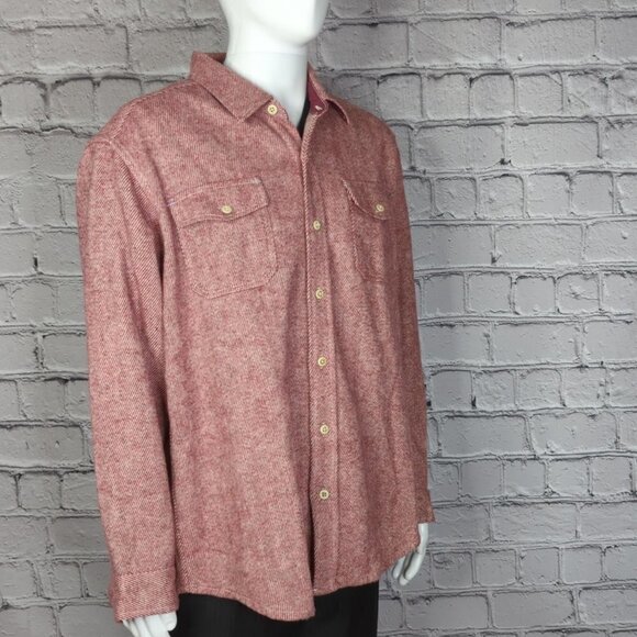 Tommy Bahama Utili-Twill Flannel Button Down Shirt, Men's XL - Picture 3 of 10
